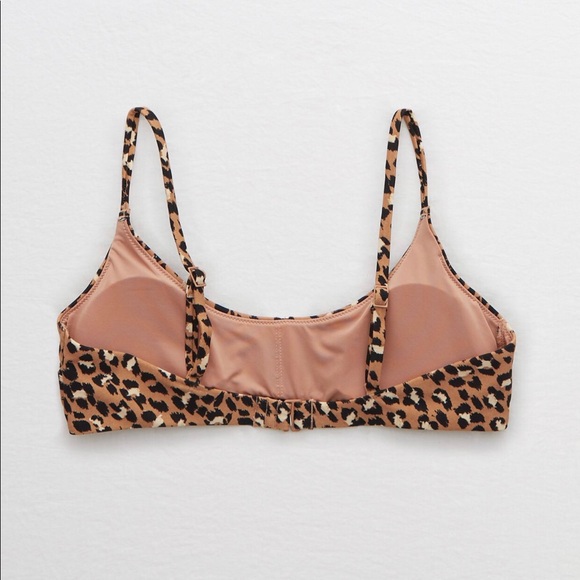 NEW [Aerie] leopard scoop bikini top 🐆 - Picture 3 of 6